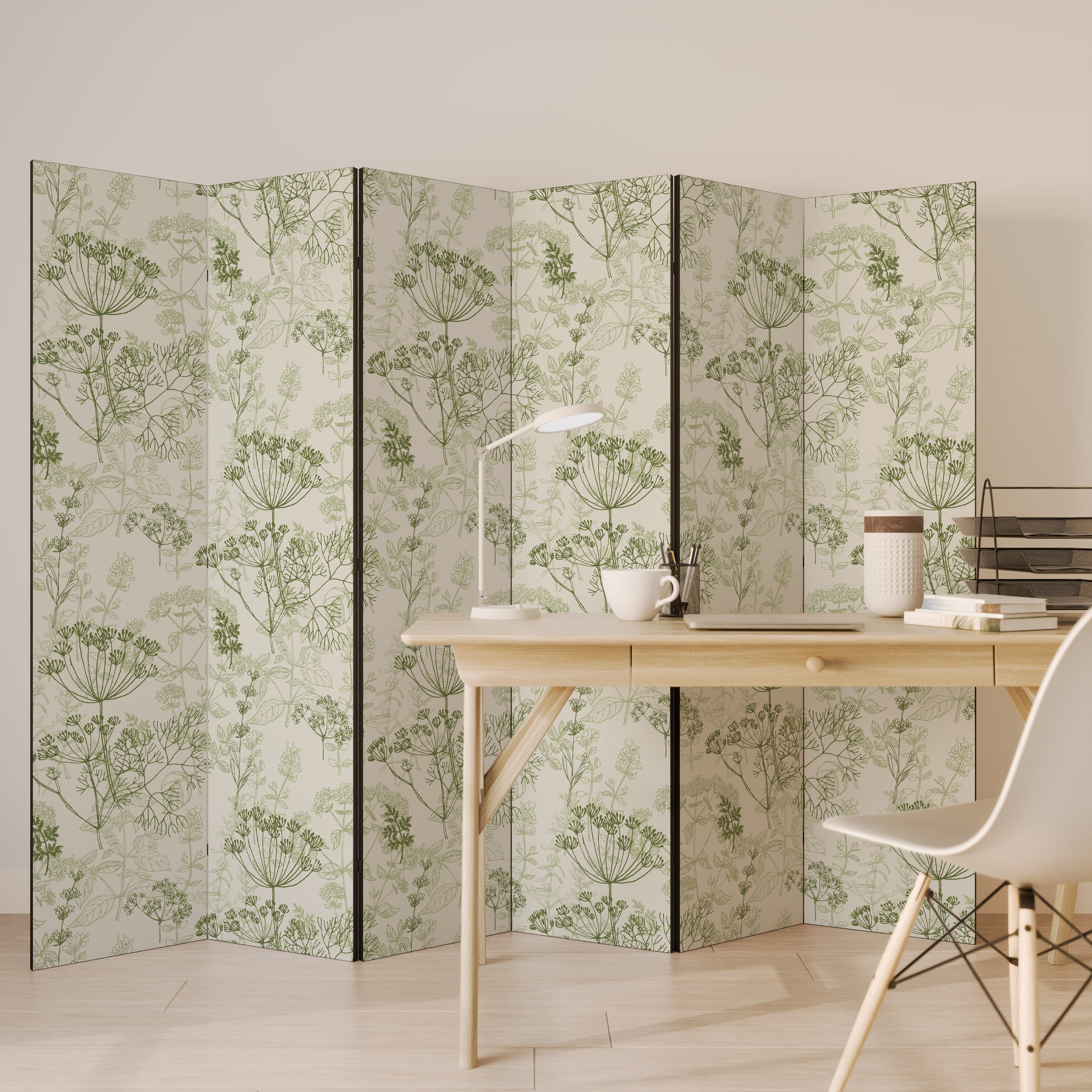 Biombo decorativo de 6 paneles FENNEL BALDACHIN