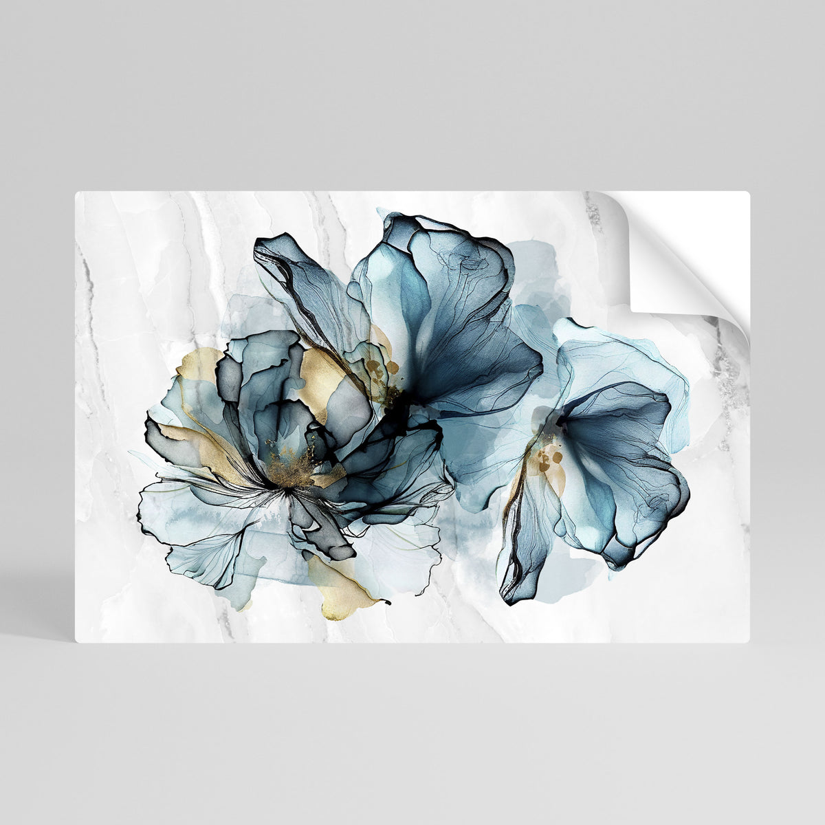 ELEGANT AQUARELLE Póster adhesivo horizontal