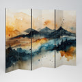 OMINOUS MOUNTAINS Decorative 6-Panel Room Divider