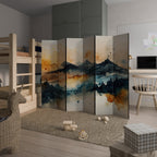 OMINOUS MOUNTAINS Decorative 6-Panel Room Divider