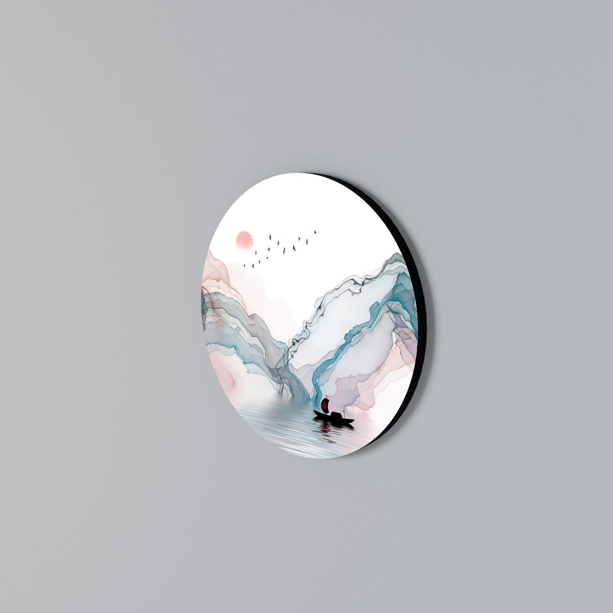 VELVET CROSSING Arte de pared redondo