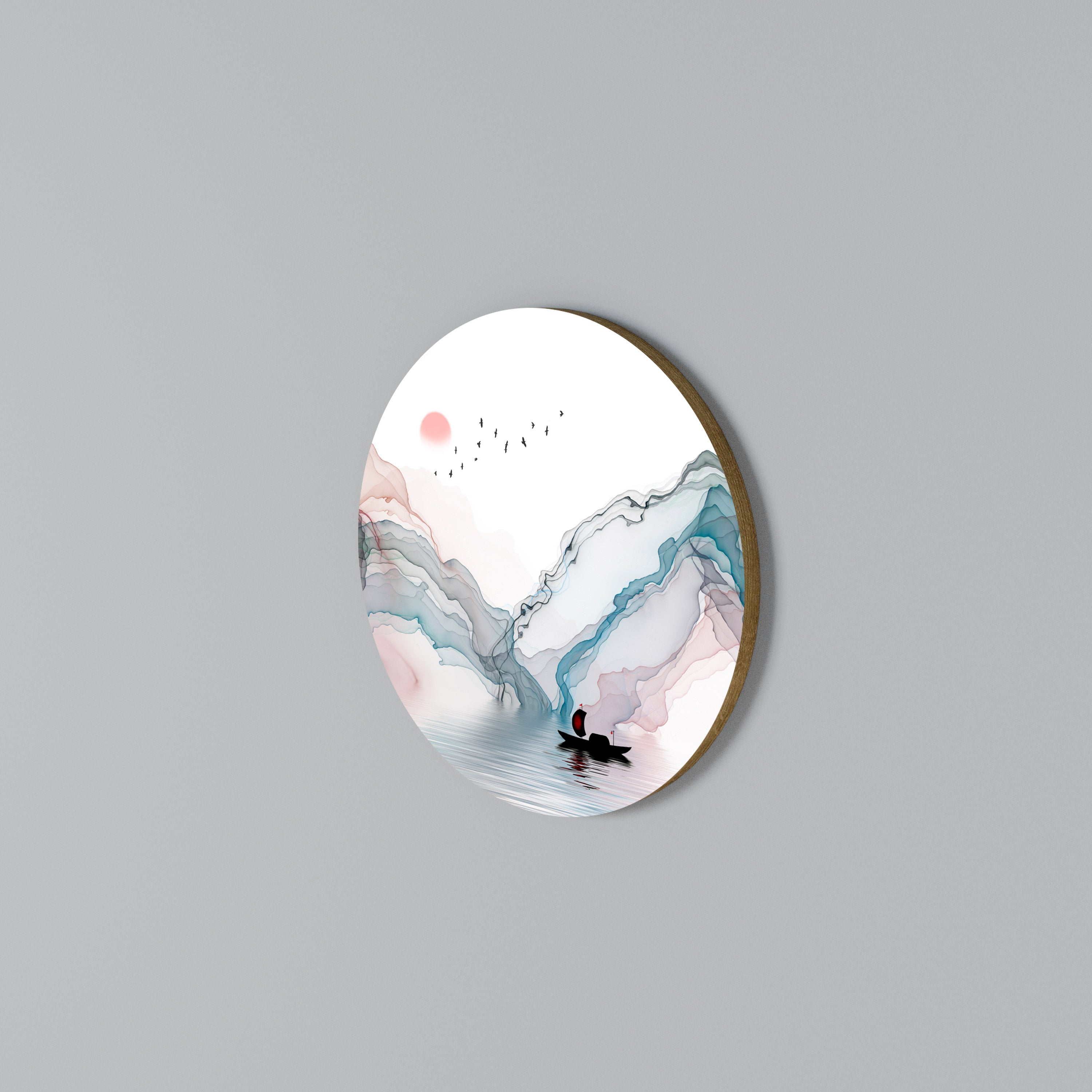 VELVET CROSSING Round Wall Art