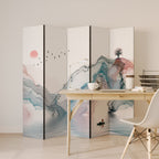 VELVET CROSSING Decorative 5-Panel Room Divider