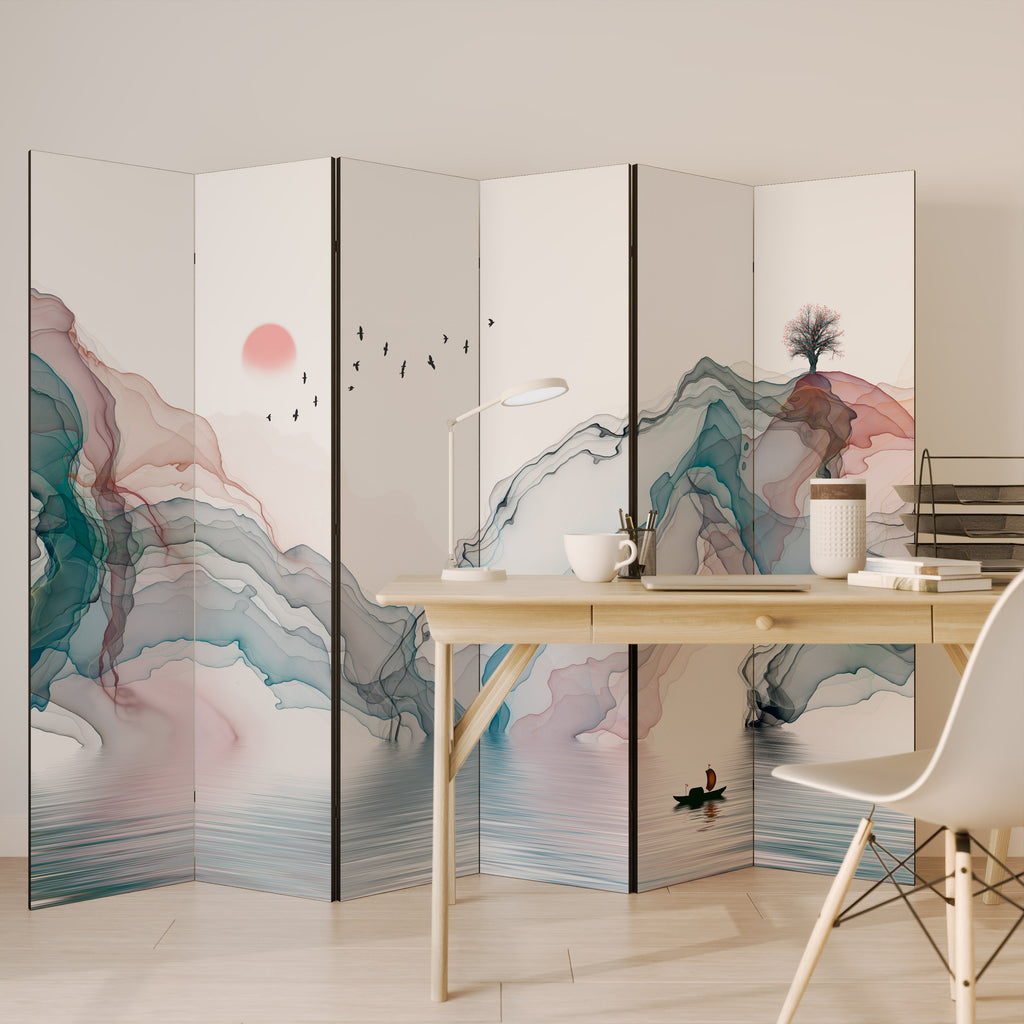 Biombo decorativo de 6 paneles VELVET CROSSING