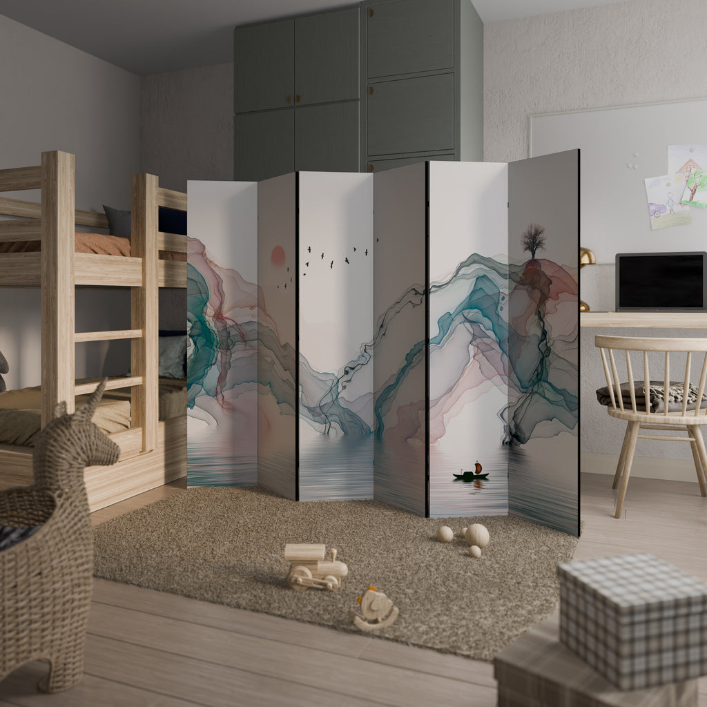 Biombo decorativo de 6 paneles VELVET CROSSING