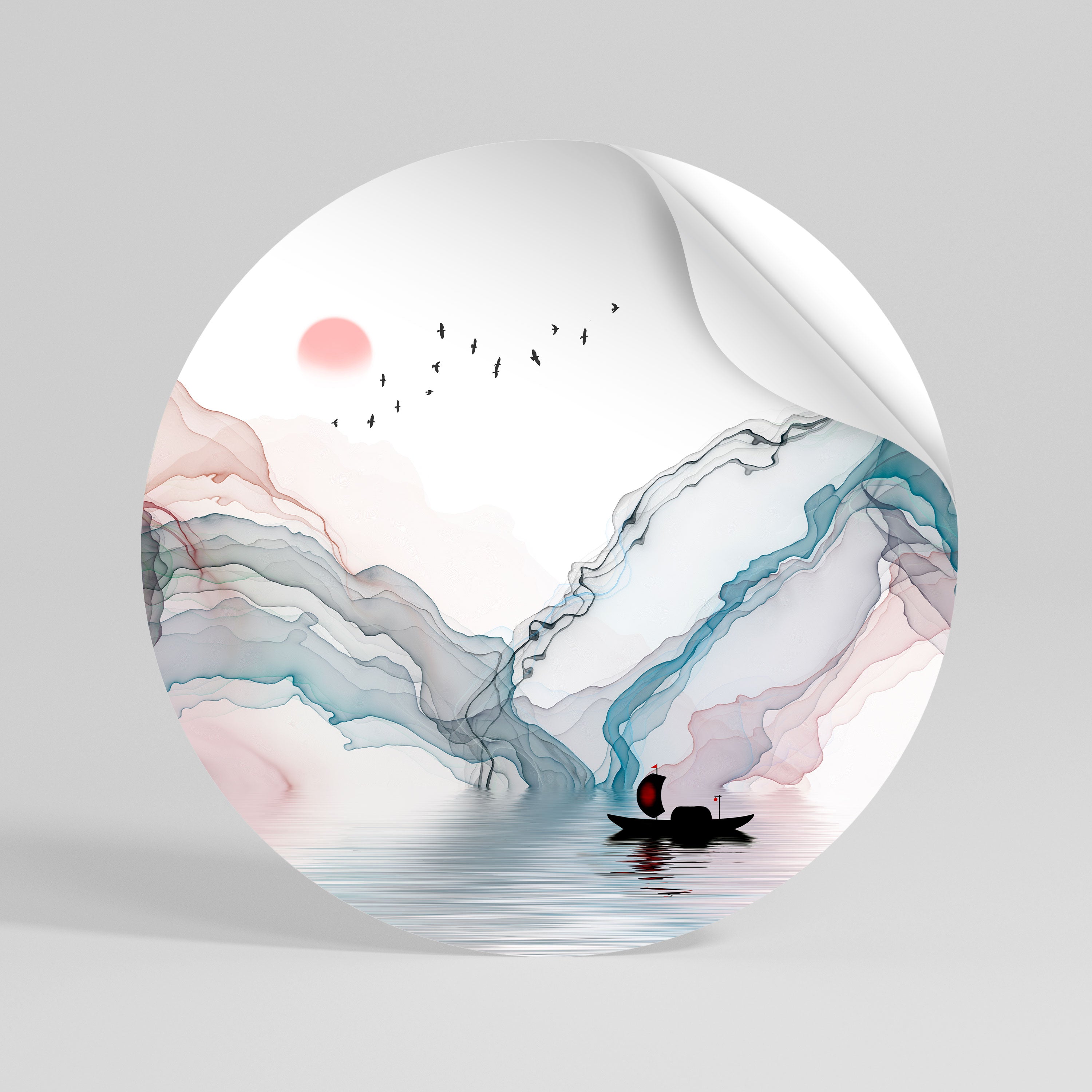 VELVET CROSSING Vinilo adhesivo redondo