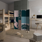 COMBINATION OF SHAPES Decorative 4-Panel Room Divider