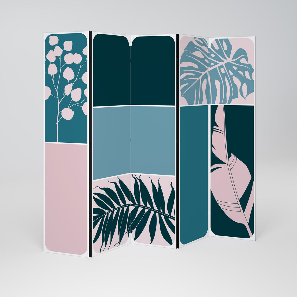 COMBINATION OF SHAPES 5-Panel Room Divider