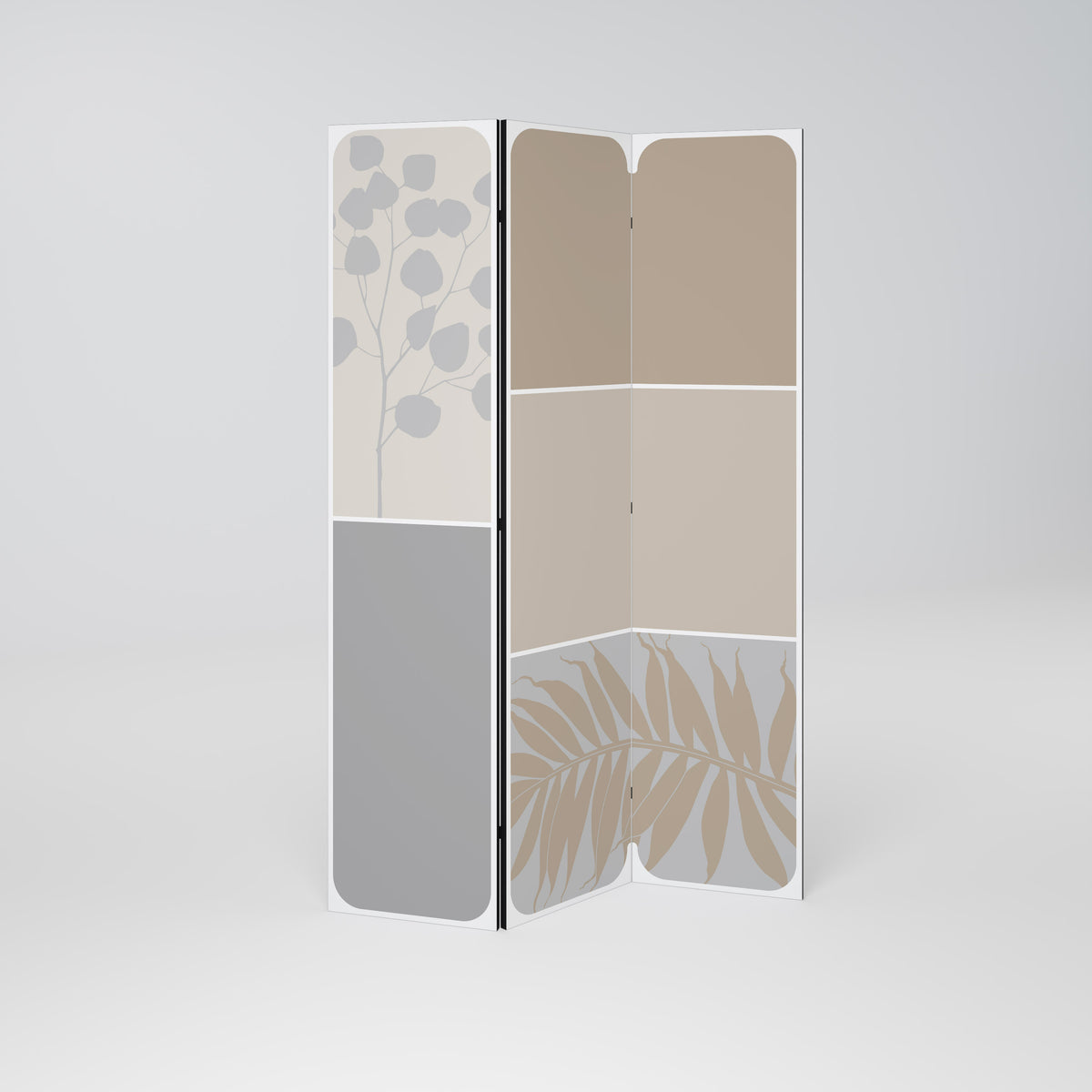 TROPICAL SHAPES Biombo de 3 paneles