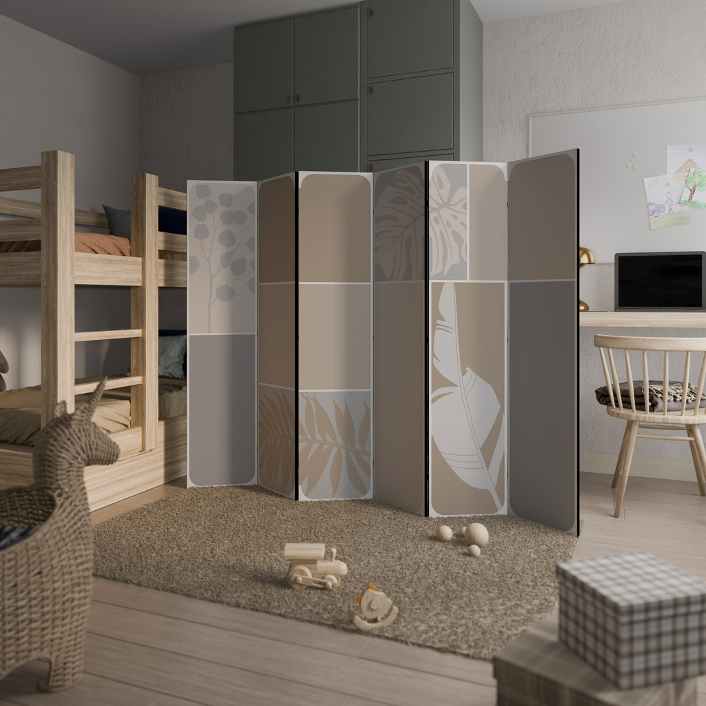 TROPICAL SHAPES 6-Panel Room Divider