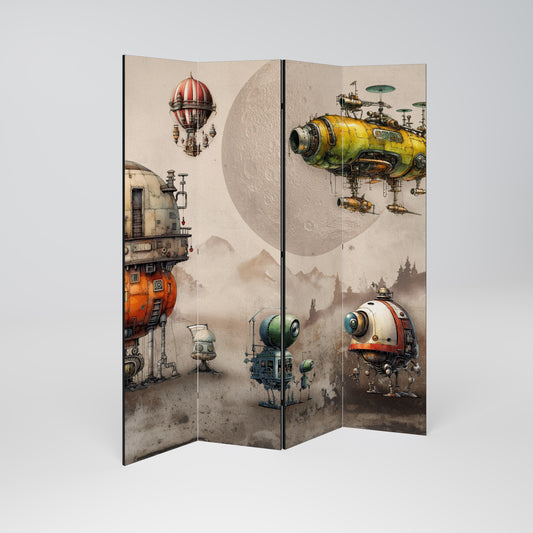 MACHINARIUM MACHINES Biombo de 4 paneles