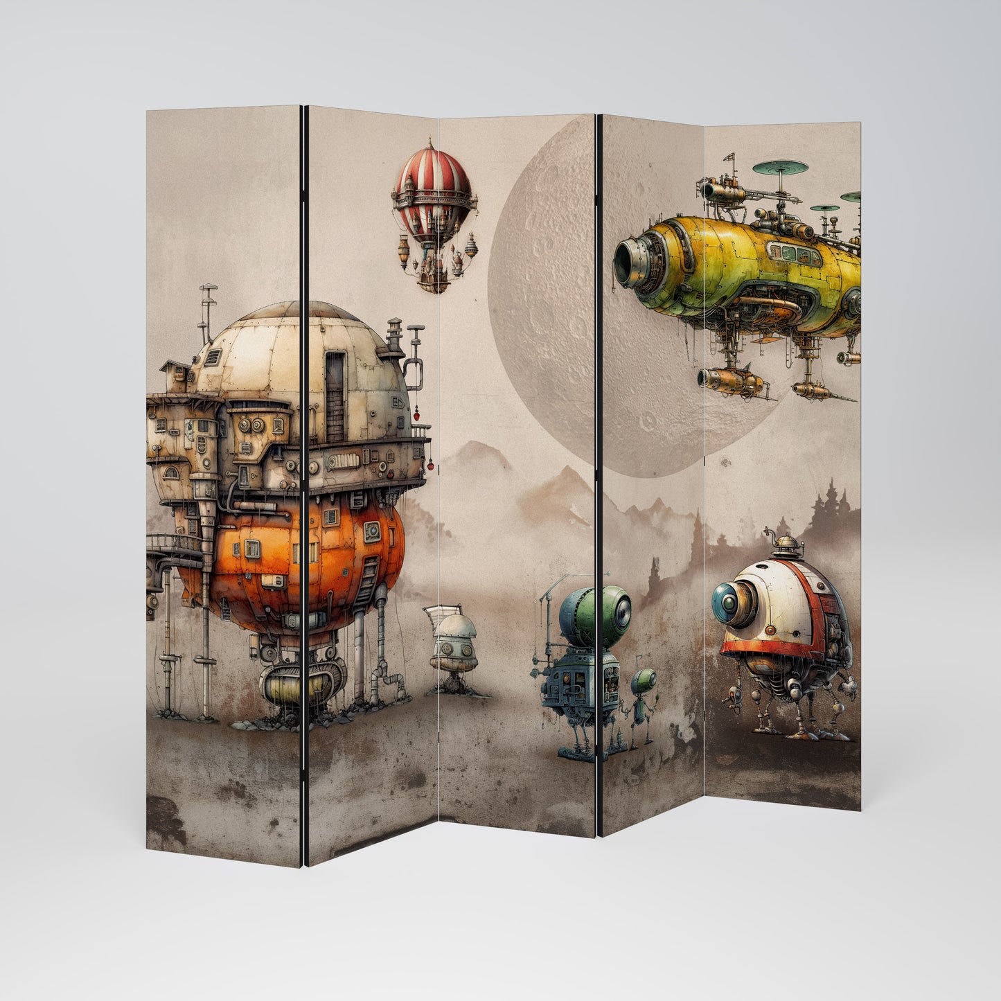 MACHINARIUM MACHINES Biombo de 5 paneles