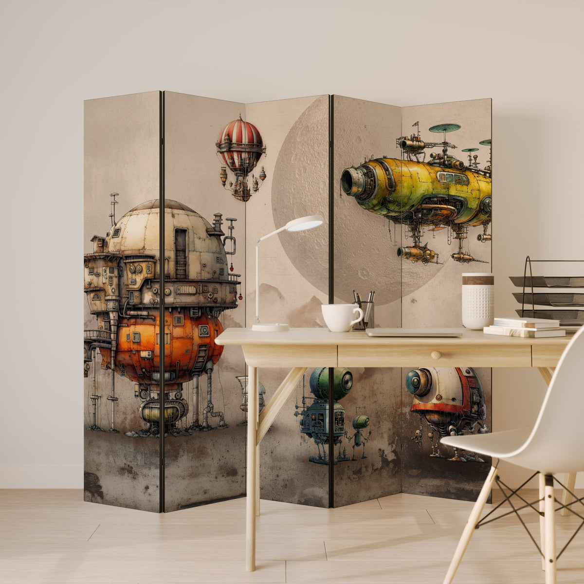 MACHINARIUM MACHINES Biombo de 5 paneles