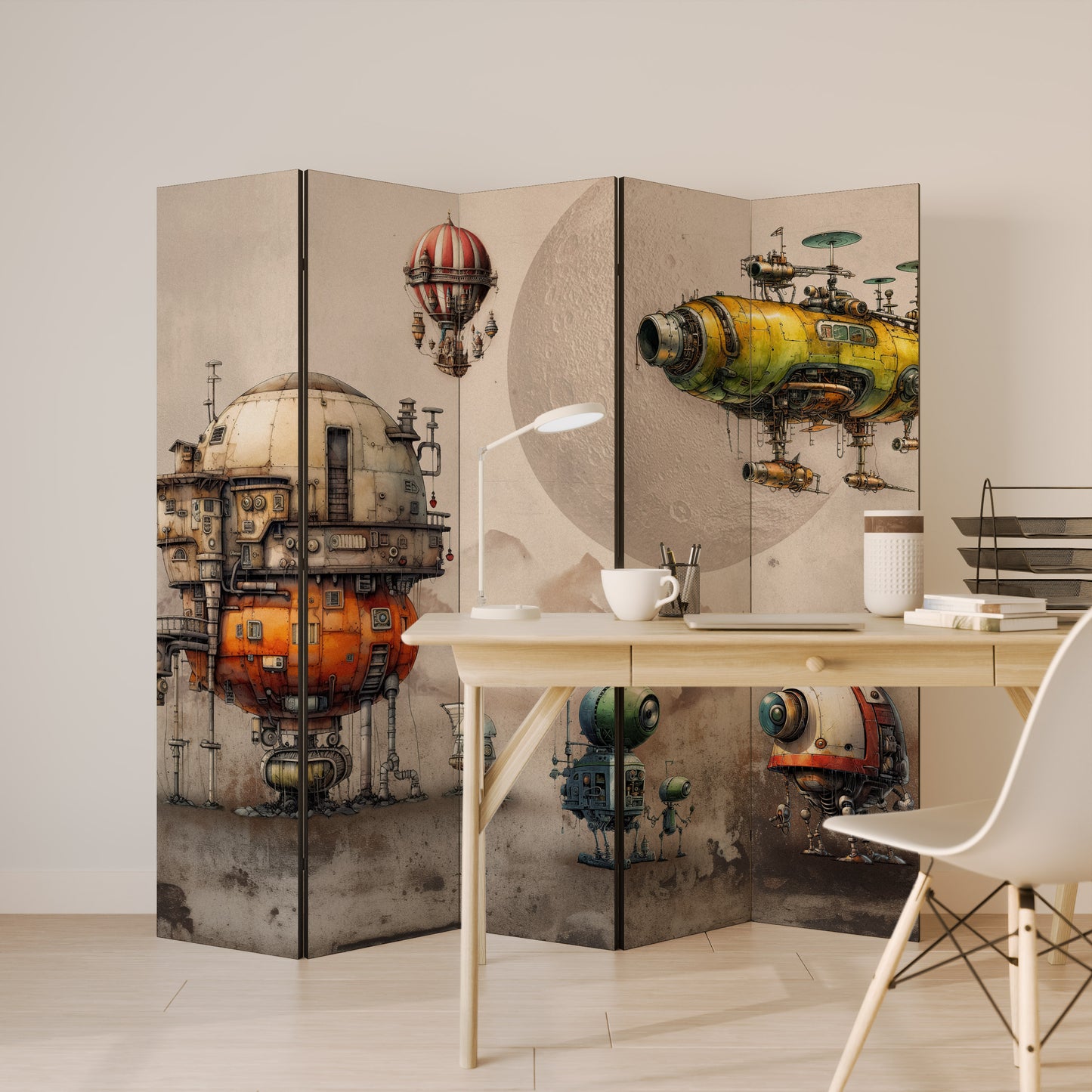 MACHINARIUM MACHINES Biombo de 5 paneles