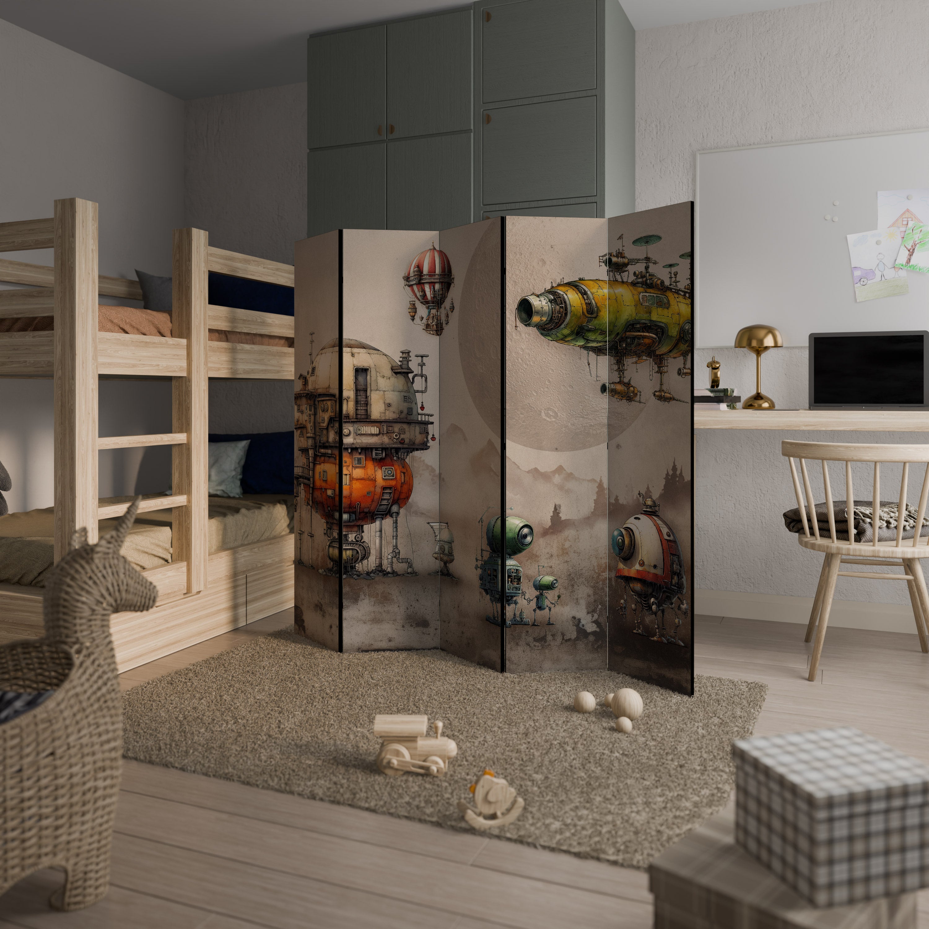 MACHINARIUM MACHINES 5-Panel Room Divider