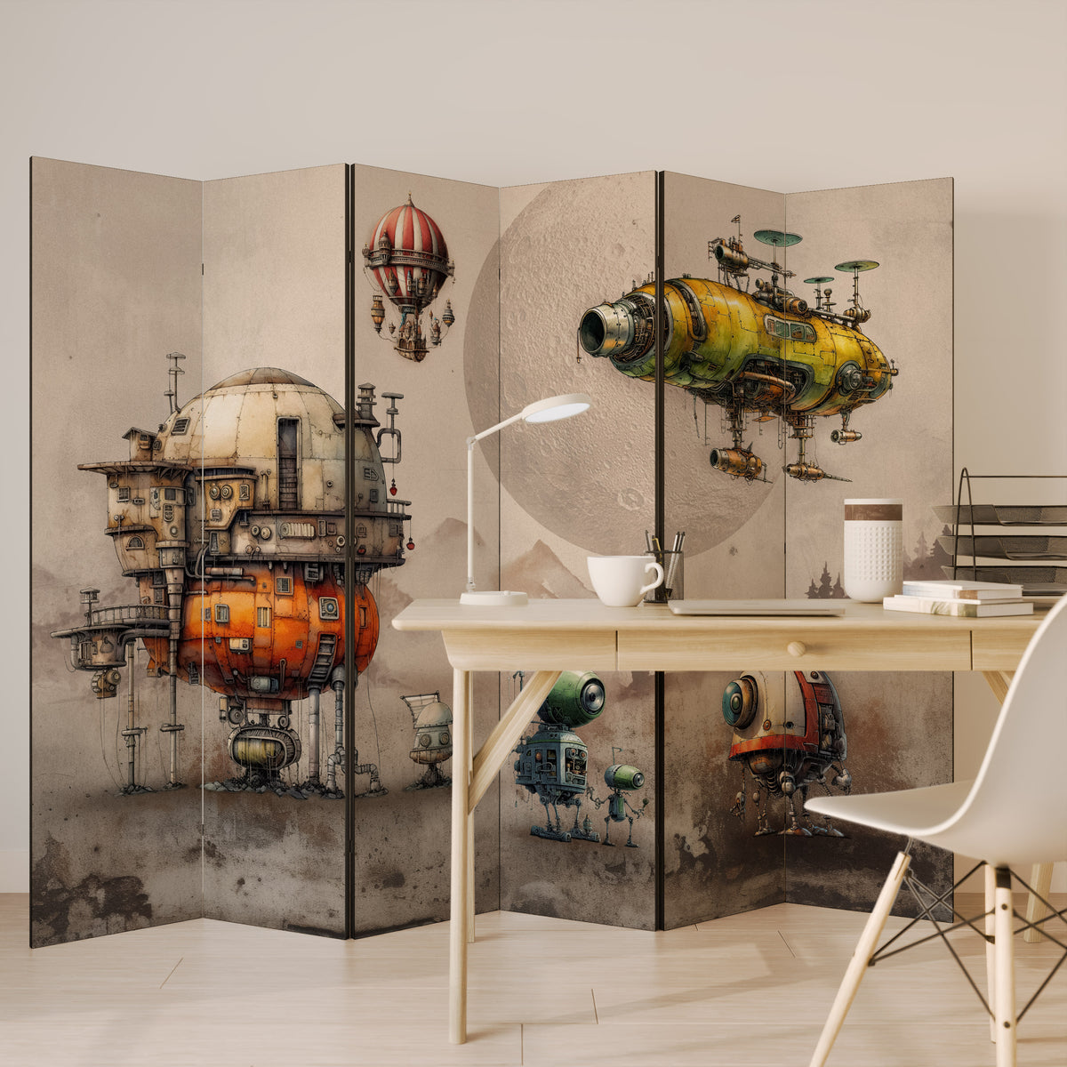 MACHINARIUM MACHINES Biombo de 6 paneles