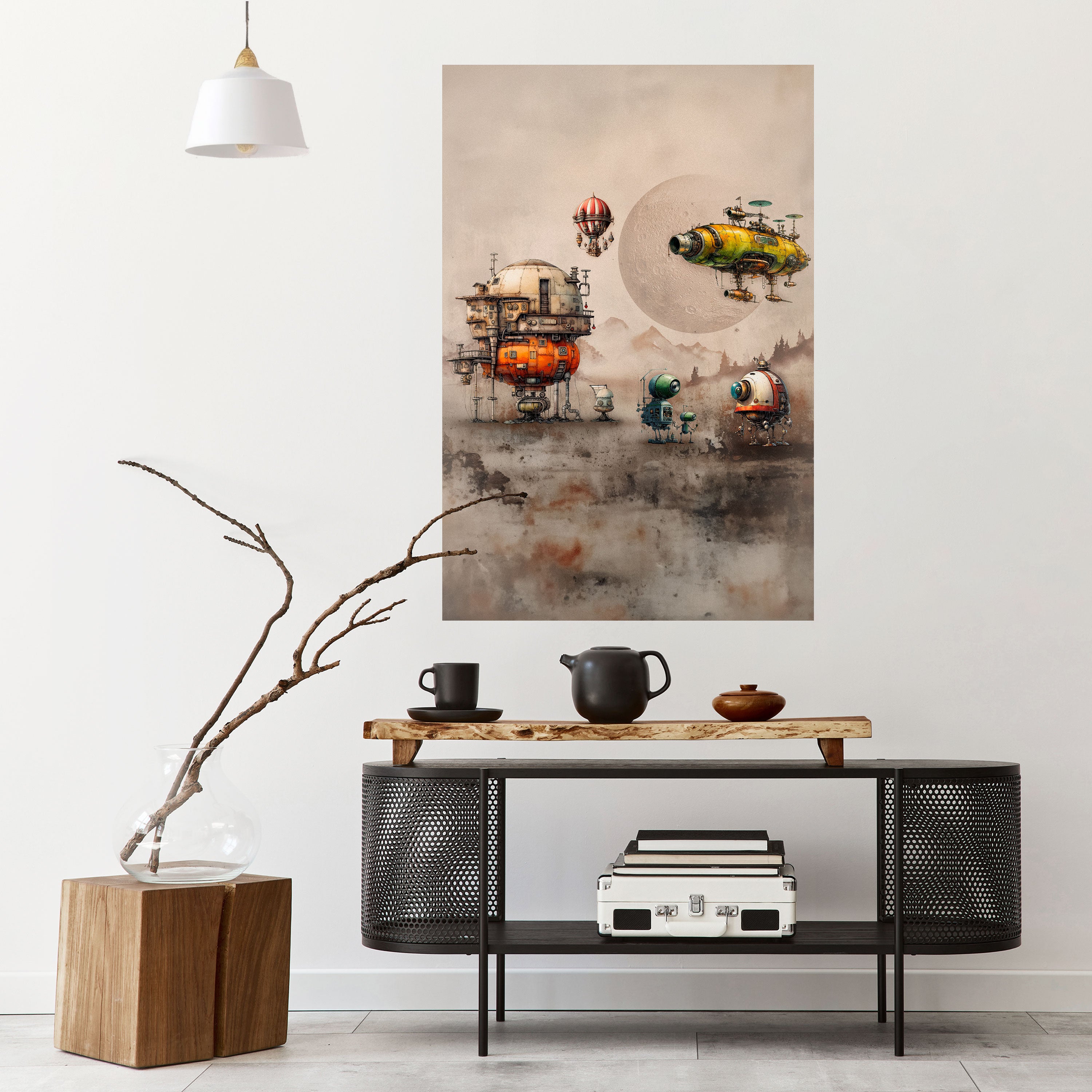 Póster vertical autoadhesivo de MACHINARIUM MACHINES