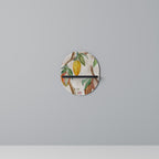 COCOA FRUITS Estante Ovalado Decorativo en Acabado Negro