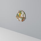 COCOA FRUITS Estante Ovalado Decorativo en Efecto Roble