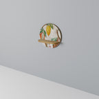 COCOA FRUITS Estante Redondo Decorativo en Efecto Roble