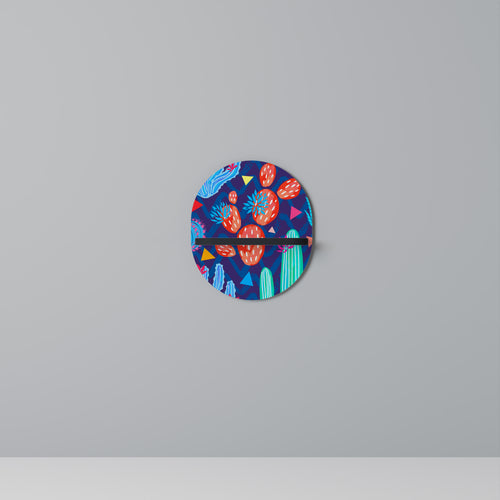 CACTUS VIBES Estante Ovalado Decorativo en Acabado Negro