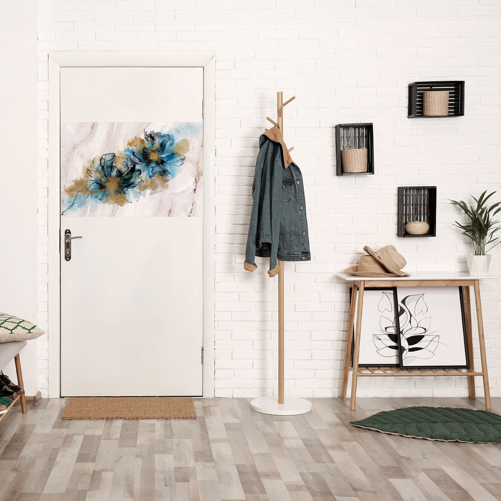 Póster horizontal autoadhesivo con diseño de salpicaduras de elegancia