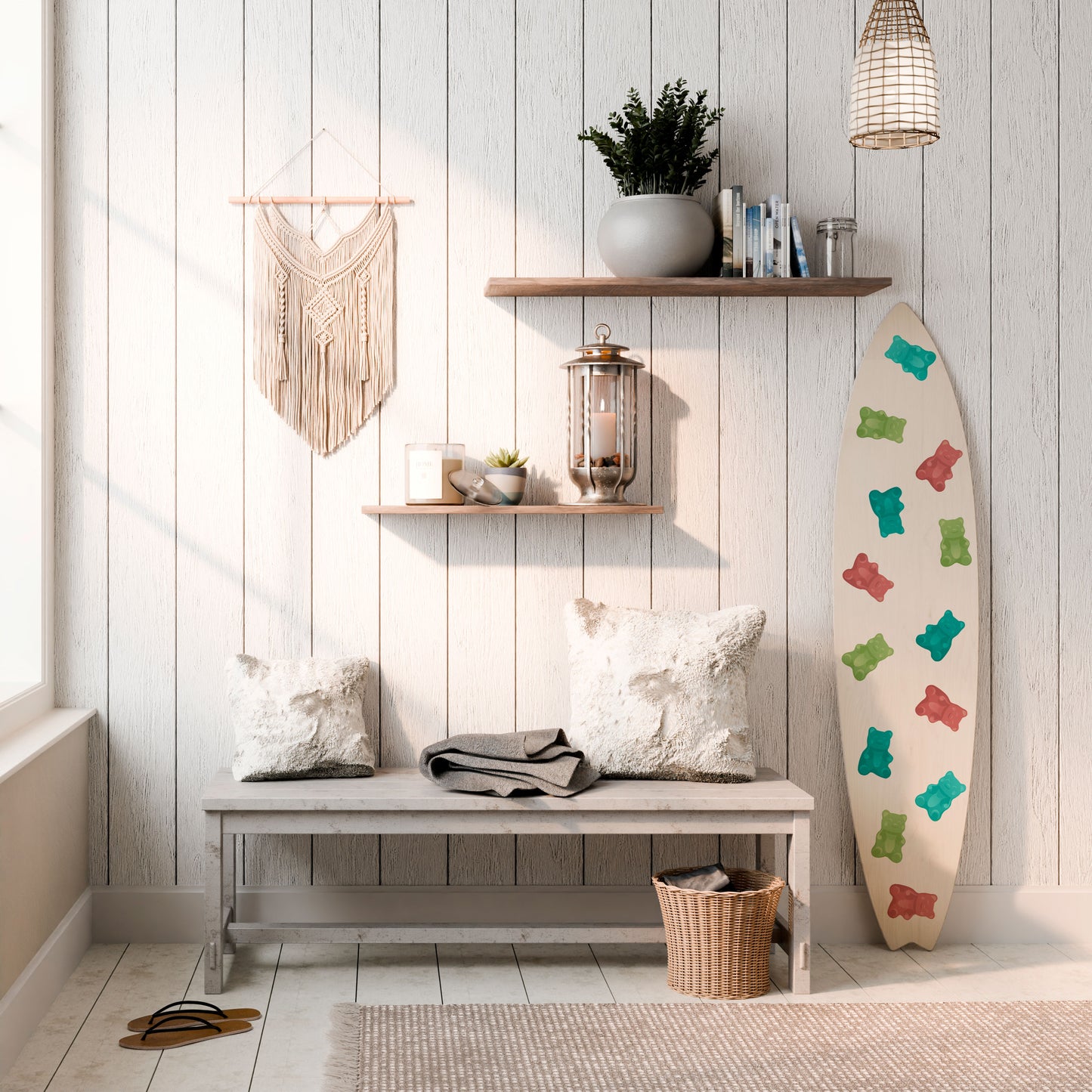 GUMMY BEARS Panel decorativo de tabla de surf