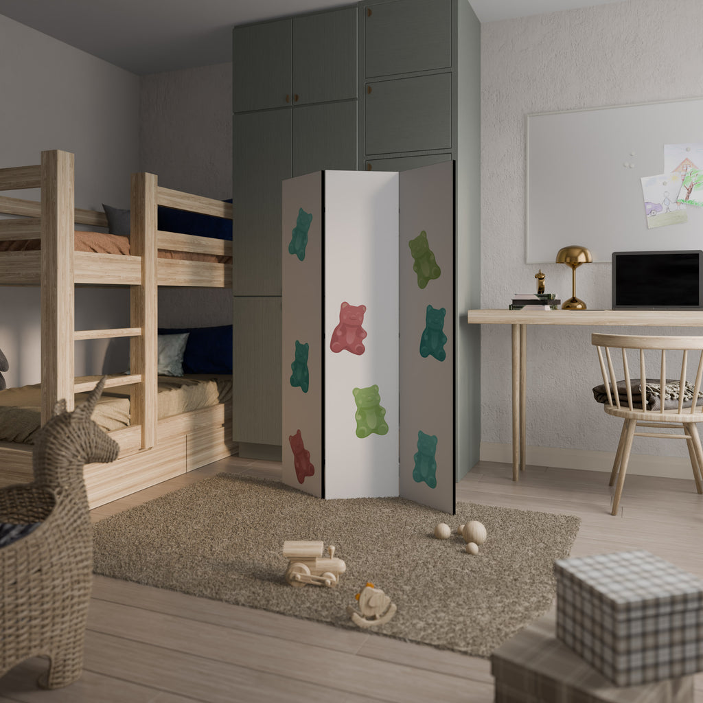 GUMMY BEARS 3-Panel Room Divider