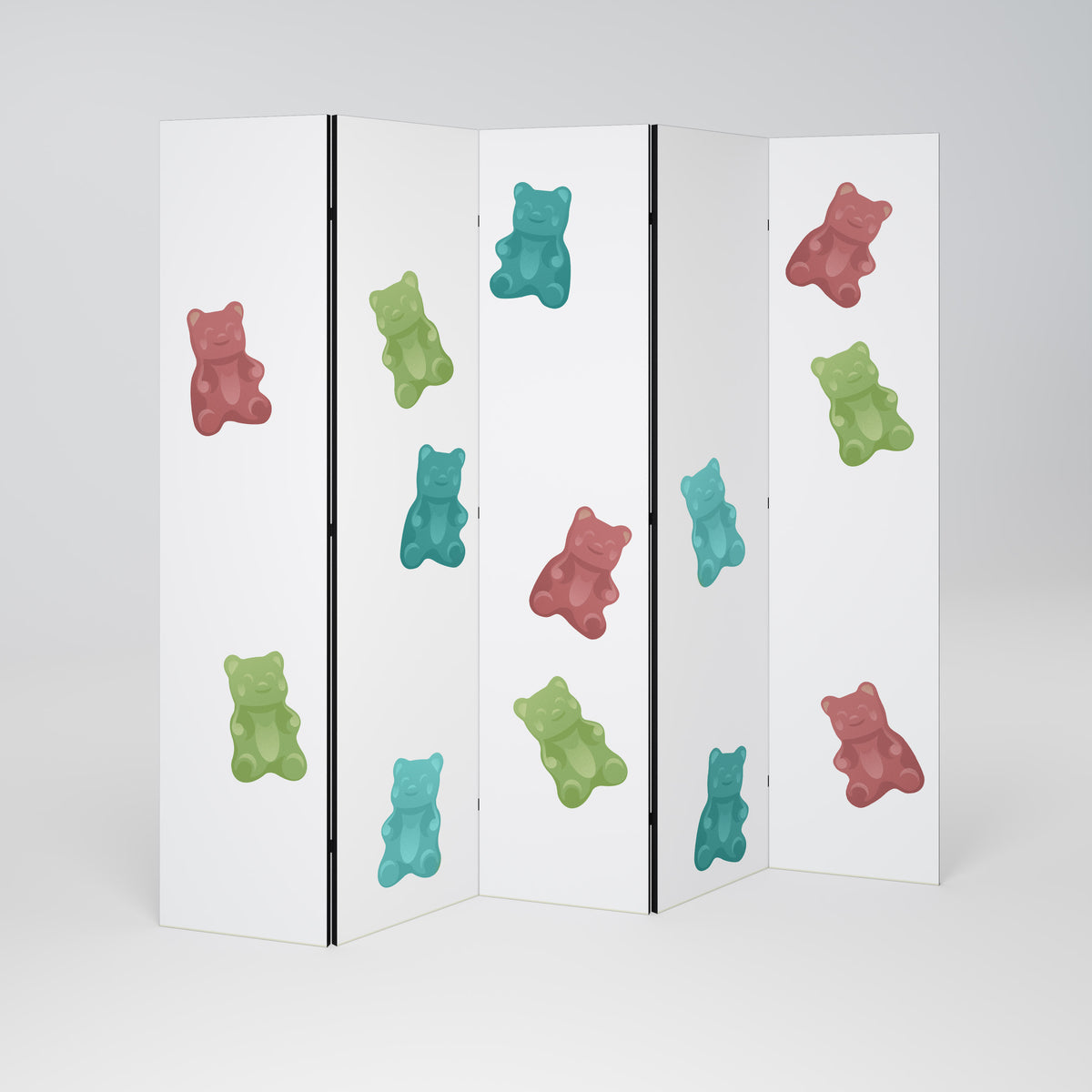 GUMMY BEARS Biombo de 5 paneles