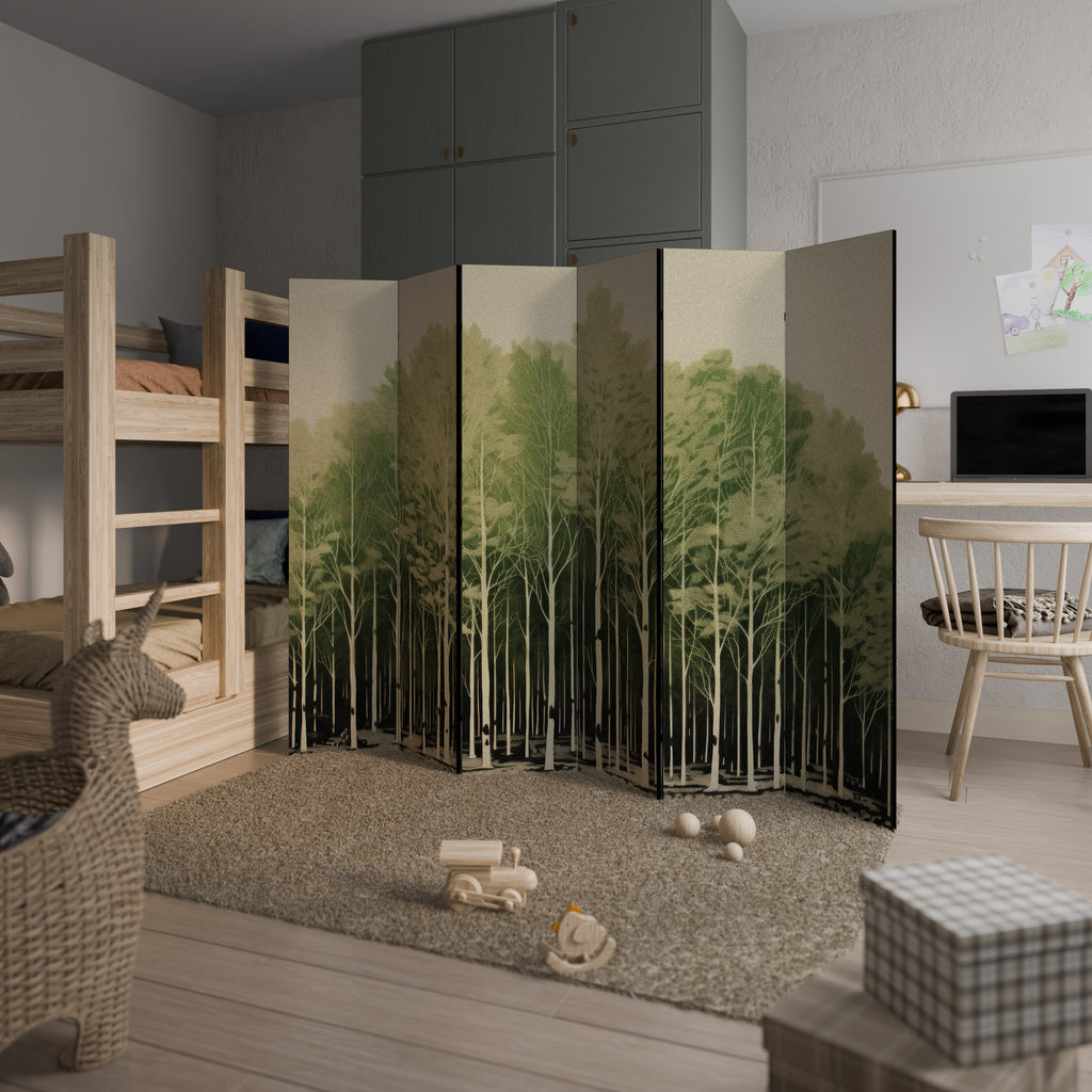 Biombo decorativo de 6 paneles UNKNOWN NATURE