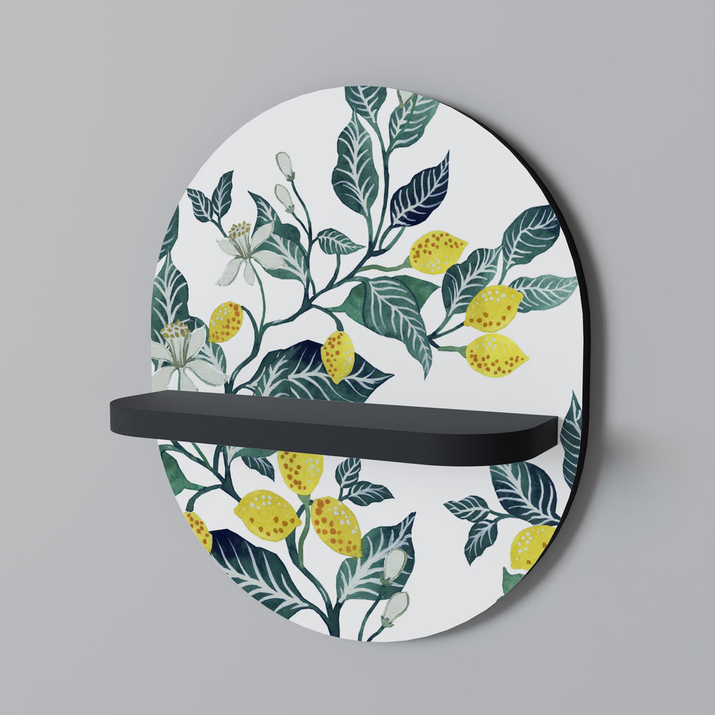 Estantería de arte ovalada LEMON TREE con acabado negro