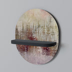 VEILED SUMMIT Estante Ovalado Decorativo en Acabado Negro