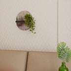 VEILED SUMMIT Estante Ovalado Decorativo en Acabado Negro