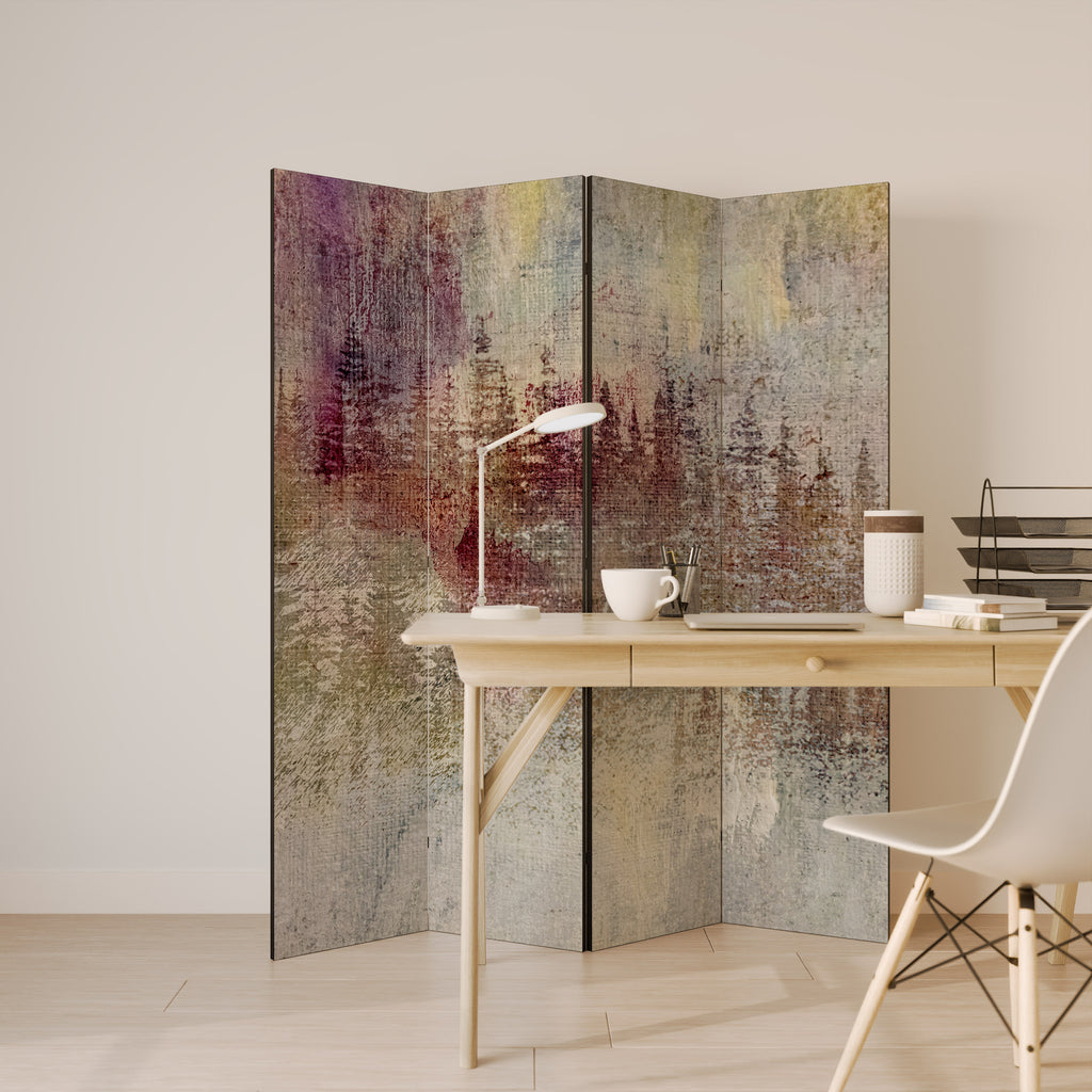 Biombo decorativo de 4 paneles VEILED SUMMIT