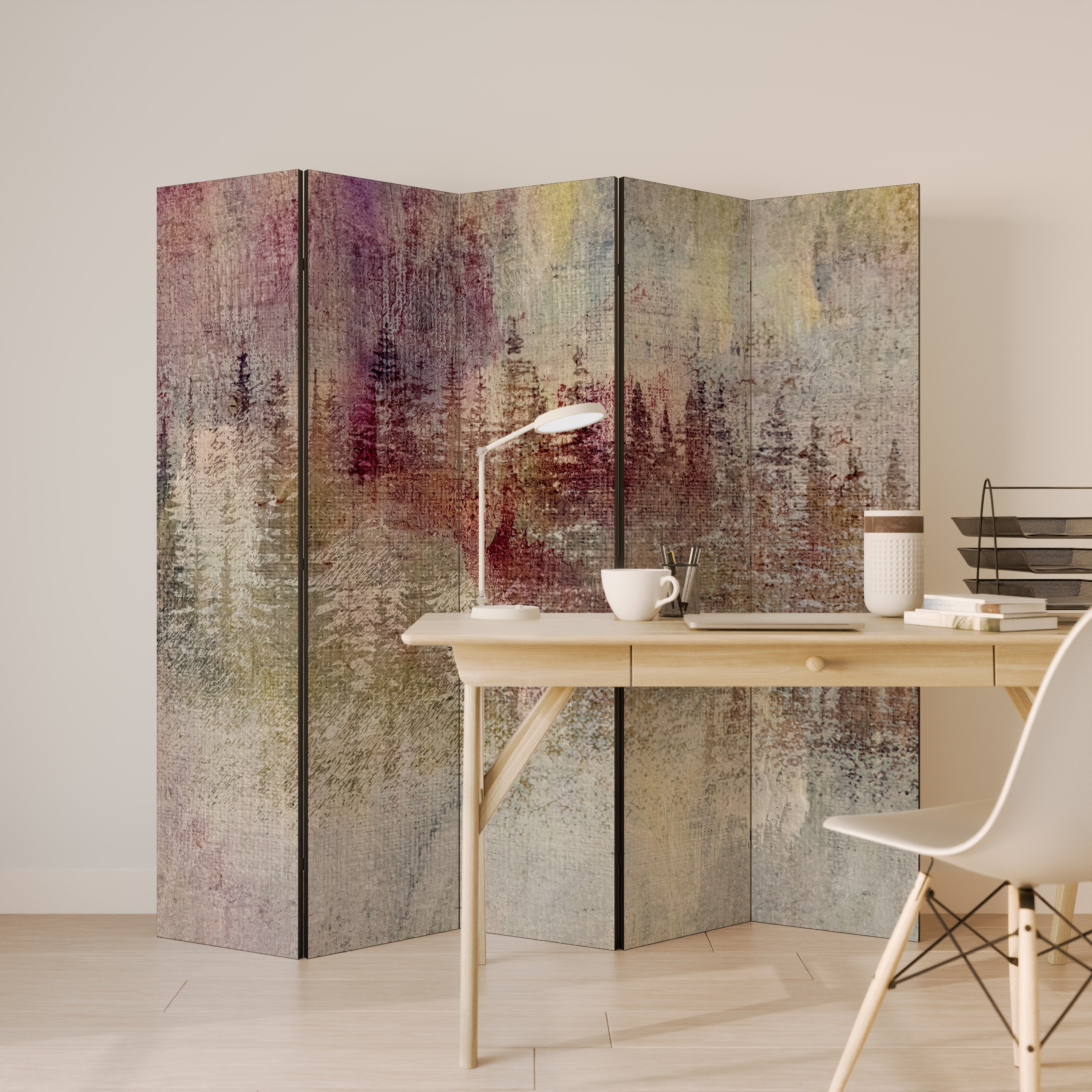 VEILED SUMMIT 5-Panel Room Divider