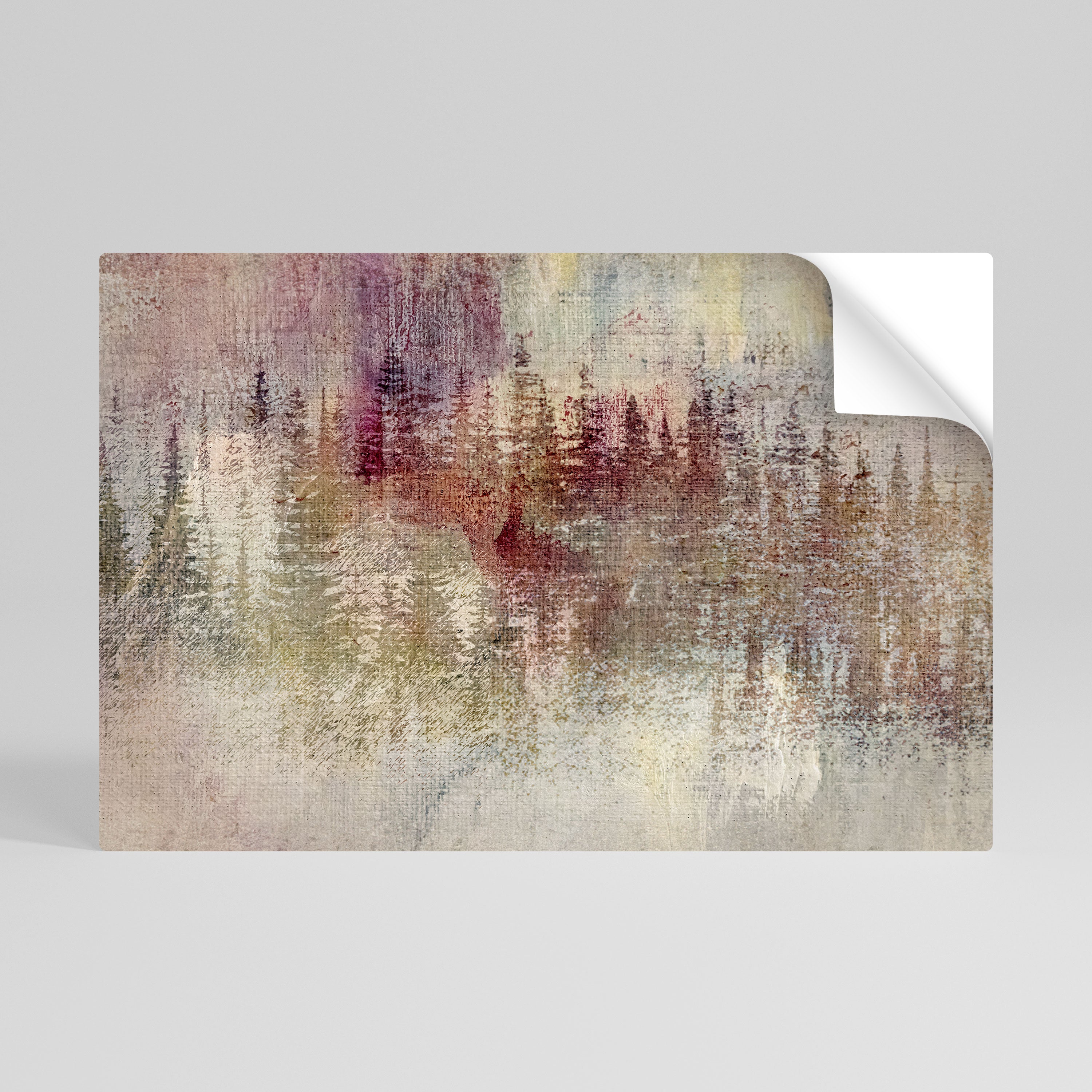 Póster horizontal autoadhesivo de CUMBRE VELADA