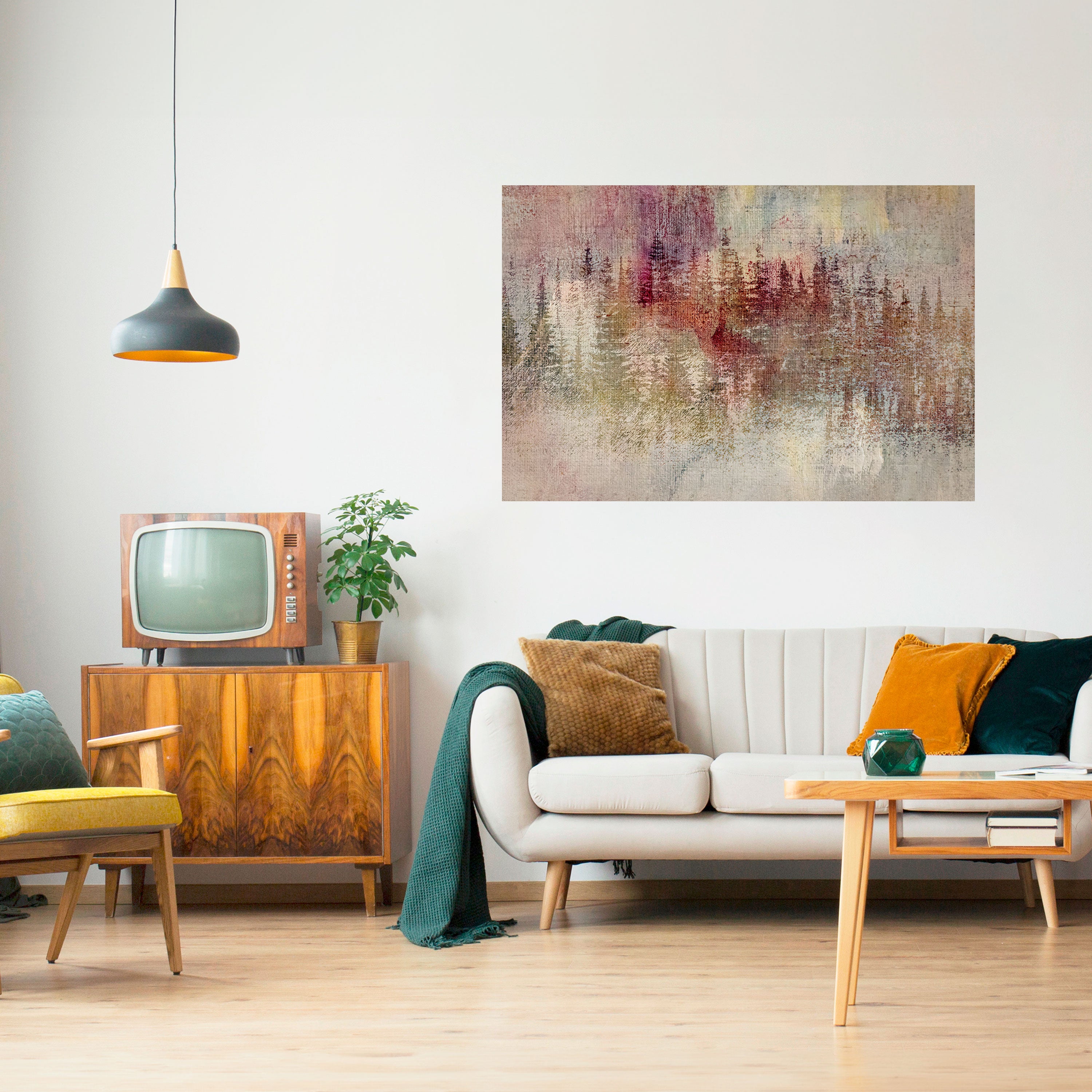 Póster horizontal autoadhesivo de CUMBRE VELADA