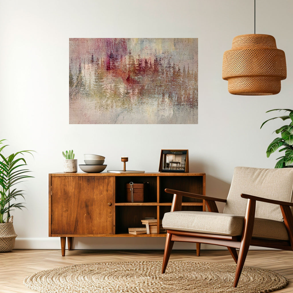 Póster horizontal autoadhesivo de CUMBRE VELADA