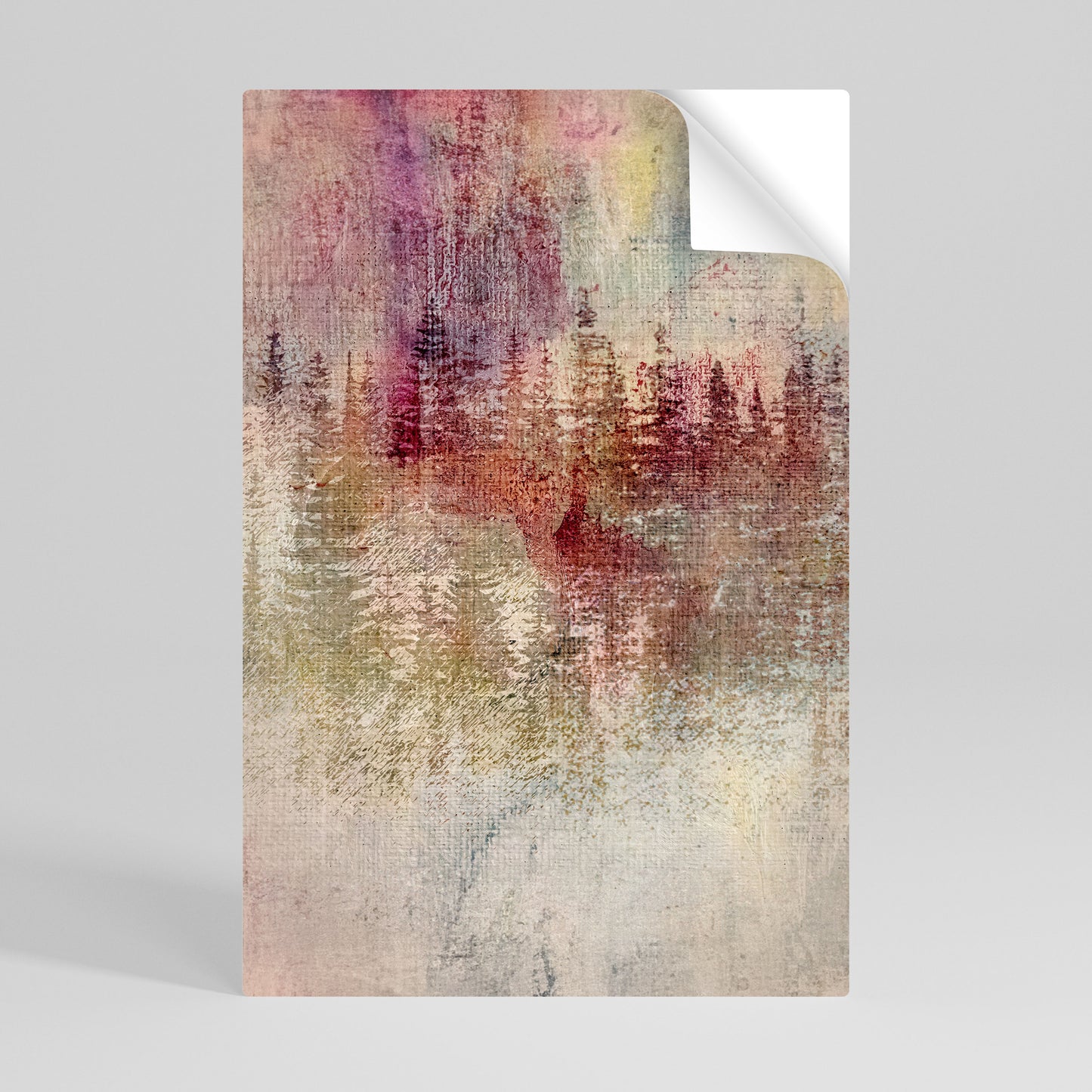 VEILED SUMMIT Peel and Stick Vertical Poster