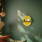 STRENGTHENING LEMON Estante Ovalado Decorativo en Acabado Negro