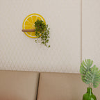 STRENGTHENING LEMON Estante Redondo Decorativo en Efecto Roble