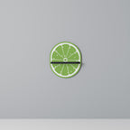 REFRESHING LIME Estante Ovalado Decorativo en Acabado Negro