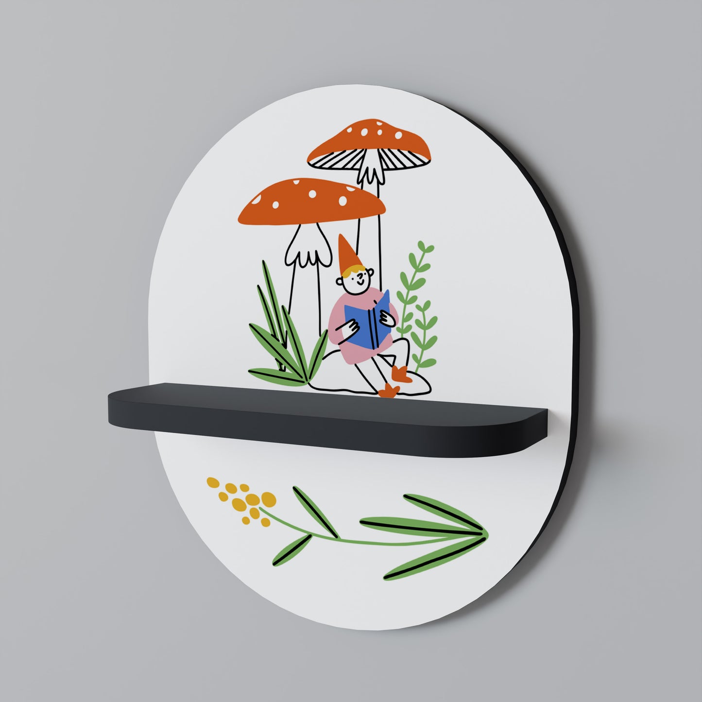 GARDEN GNOMES Art Shelf