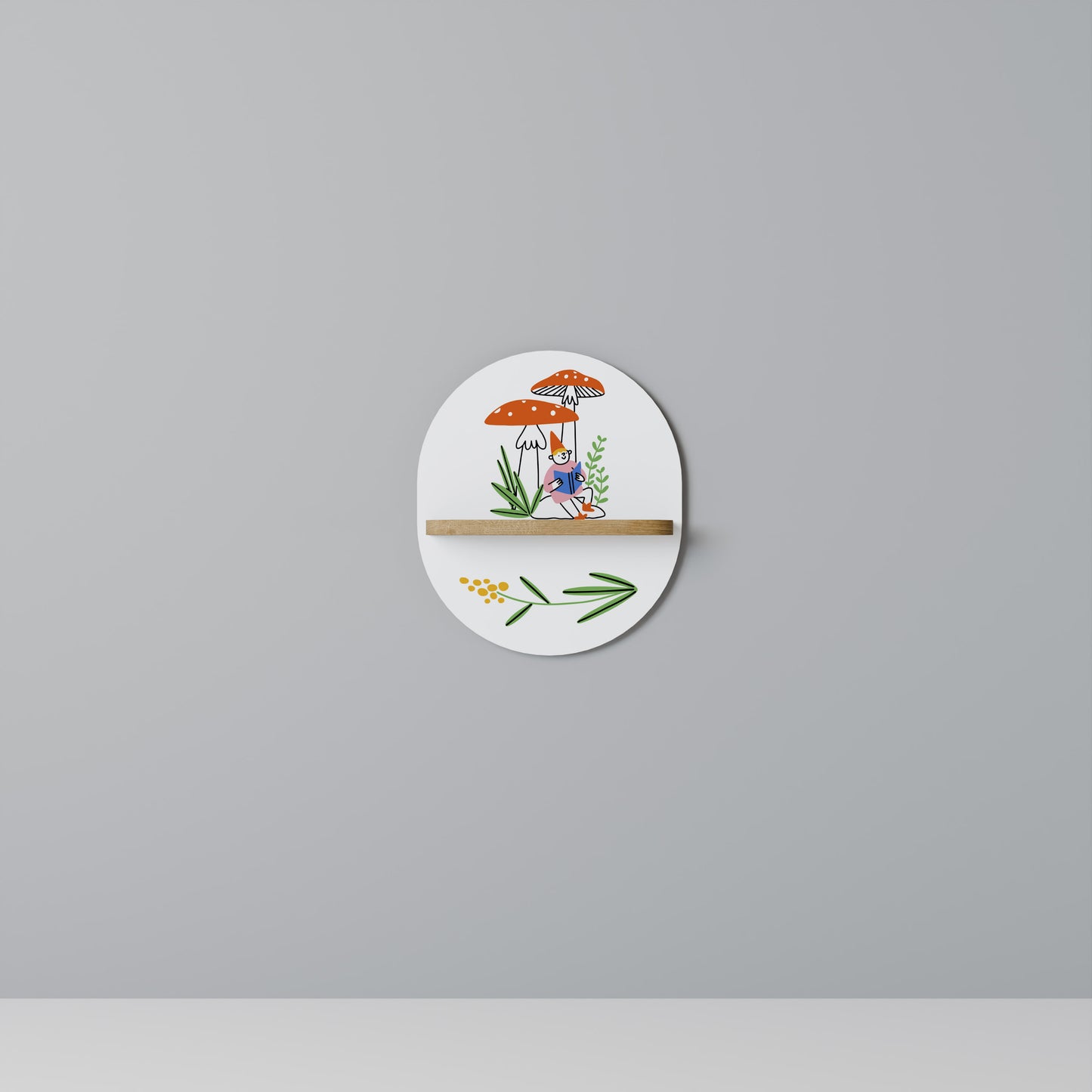GARDEN GNOMES Art Shelf