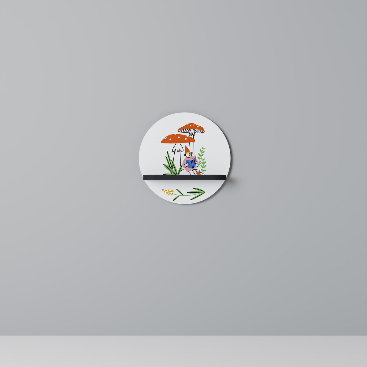 GARDEN GNOMES Art Shelf