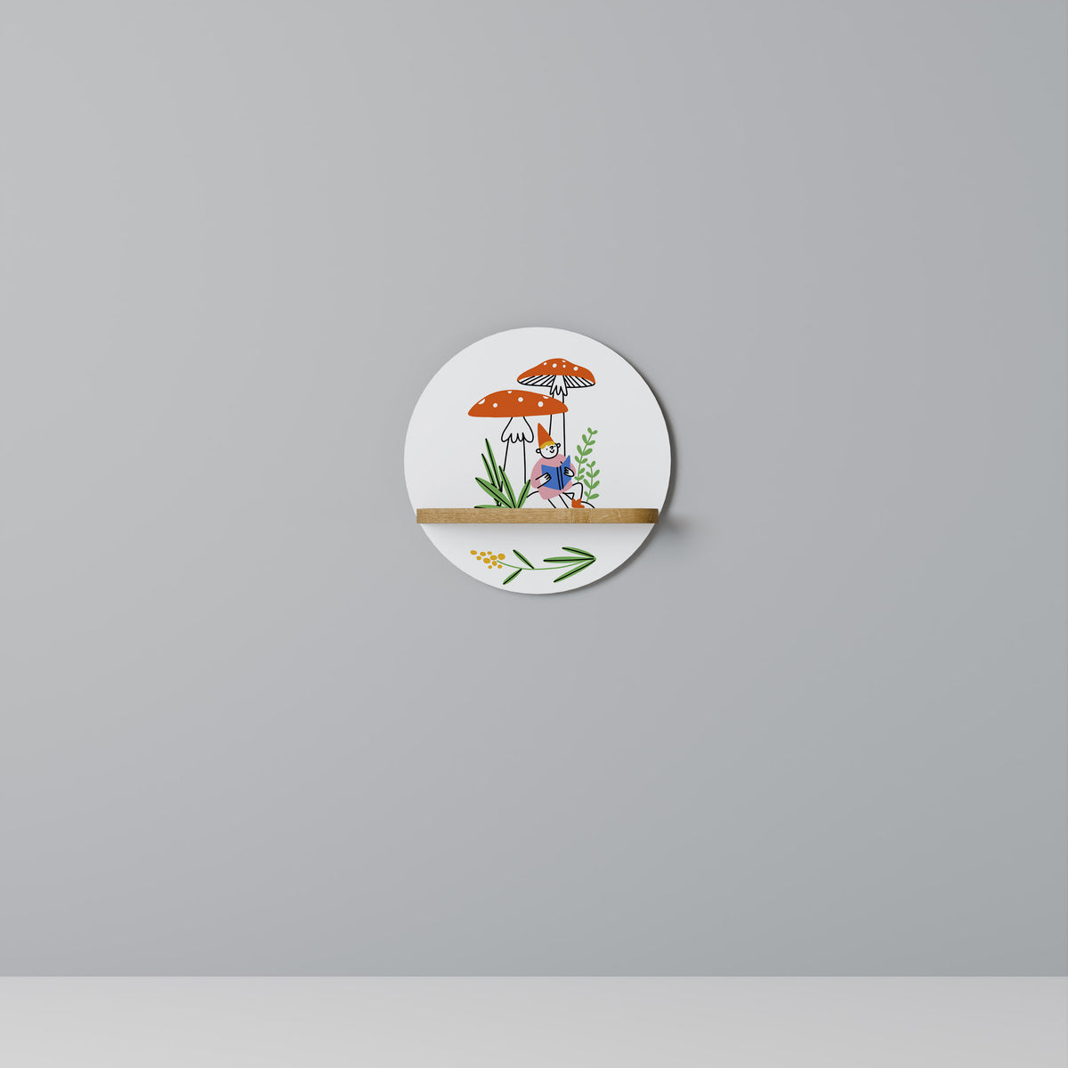 GARDEN GNOMES Art Shelf