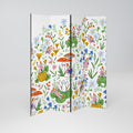 GARDEN GNOMES Decorative 4-Panel Room Divider