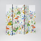 GARDEN GNOMES Decorative 5-Panel Room Divider