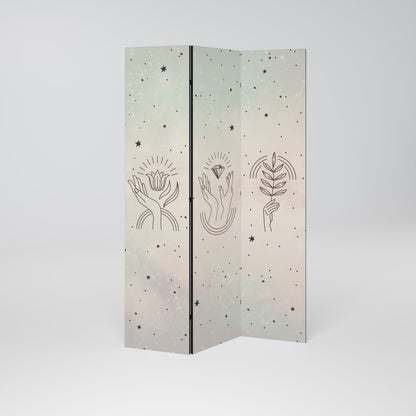 DELICATE BEAUTY Biombo de 3 paneles