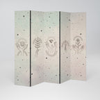 DELICATE BEAUTY Decorative 5-Panel Room Divider
